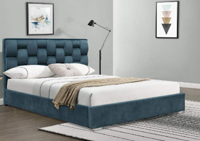 Двойная машинная плита ткани бархата размера с Tufted высоким изголовьем