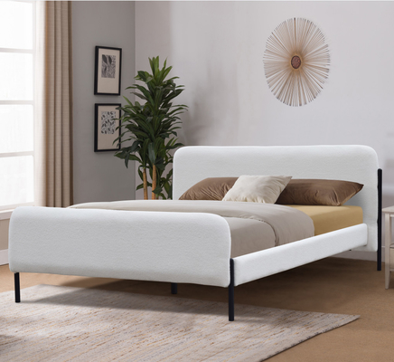 Машинная плита платформы полноразмерного бархата Tufted обитая с изголовьем