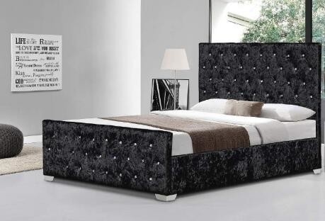 Черная обитая роскошь машинной плиты стильно Tufted с кнопками