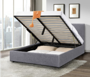Размер необыкновенной Tufted кровати хранения двойной с механизмом подъема газа