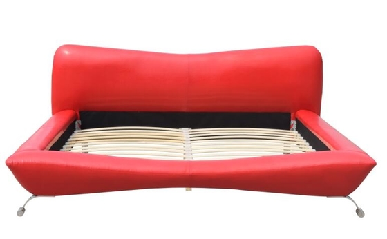 Король Размер переклейки красной машинной плиты Faux кожаной роскошный 84cm