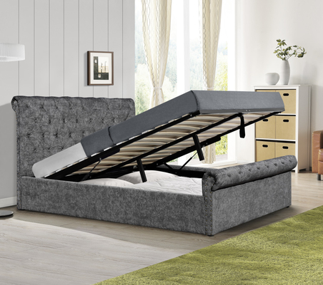 Tufted кровать хранения подъема газа