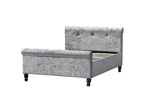 Обитый подъем газа кровати хранения французских саней Tufted номинальный размер опорочной платформы 150cm x 200cm