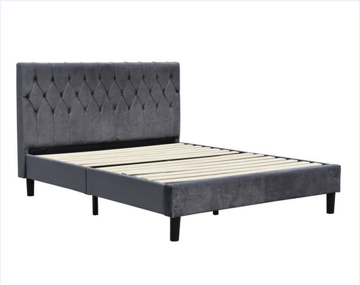 Tufted обитый тканью полиэстер размера ферзя машинной плиты связанный изголовьем