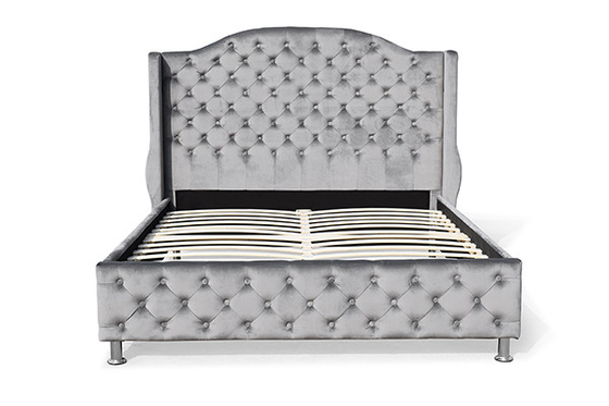 Машинная плита ферзя подъема газа ноги металла Tufted бархат Footboard изголовья