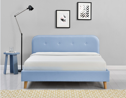 ODM Tufted обитая кровать платформы современное простое 140x200Cm ферзя