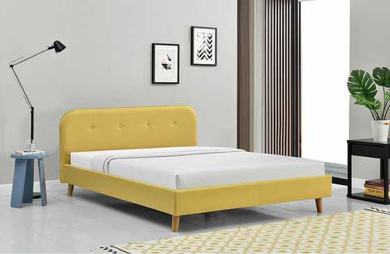 ODM Tufted обитая кровать платформы современное простое 140x200Cm ферзя