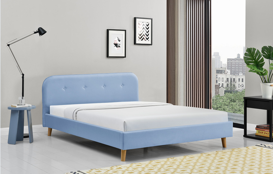 ODM Tufted обитая кровать платформы современное простое 140x200Cm ферзя