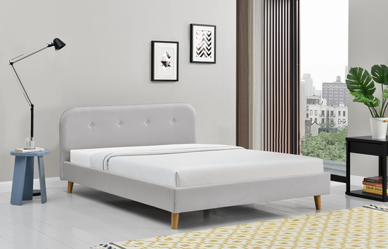 ODM Tufted обитая кровать платформы современное простое 140x200Cm ферзя
