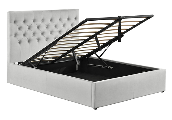 Машинная плита короля Размера Платформы Tufted Обивать с изголовьем кнопок