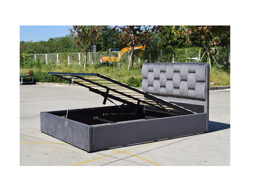 Bedframe размера близнеца ткани обитый бельем с подъемом газа