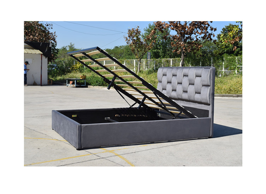 Bedframe размера близнеца ткани обитый бельем с подъемом газа