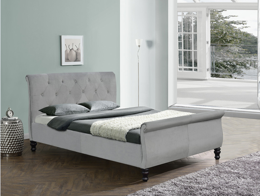 Обитые сани размера короля машинной плиты chesterfield с кнопками