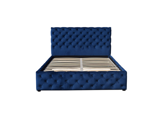 Платформа ODM OEM обила Tufted двуспальную кровать с хранением